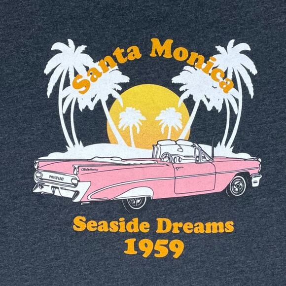 Mighty Fine Santa Monica Seaside Dreams 1959 T Shirt - Picture 4 of 4